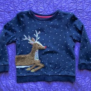 Mini Boden Reindeer Sweatshirt